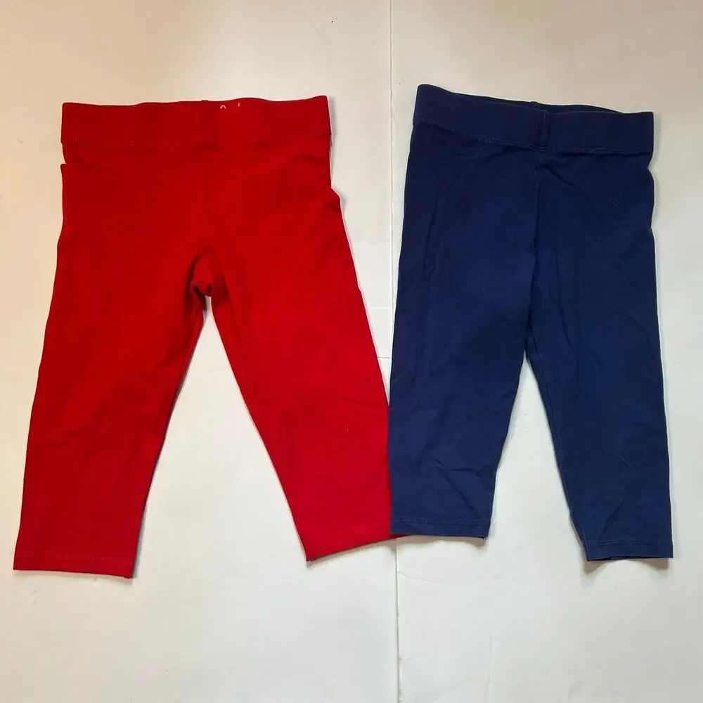 Mini Boden Set of Two Cropped Leggings 6-7Y